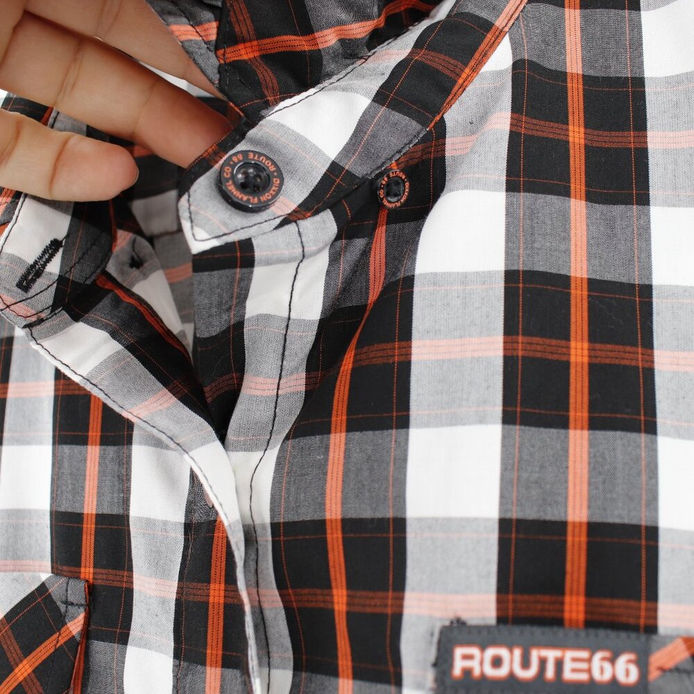 DIXXON Flannel co Shirt womens 2X Route 66 Bamboo Blend Plaid Motorcycle pockets - Picture 7 of 15